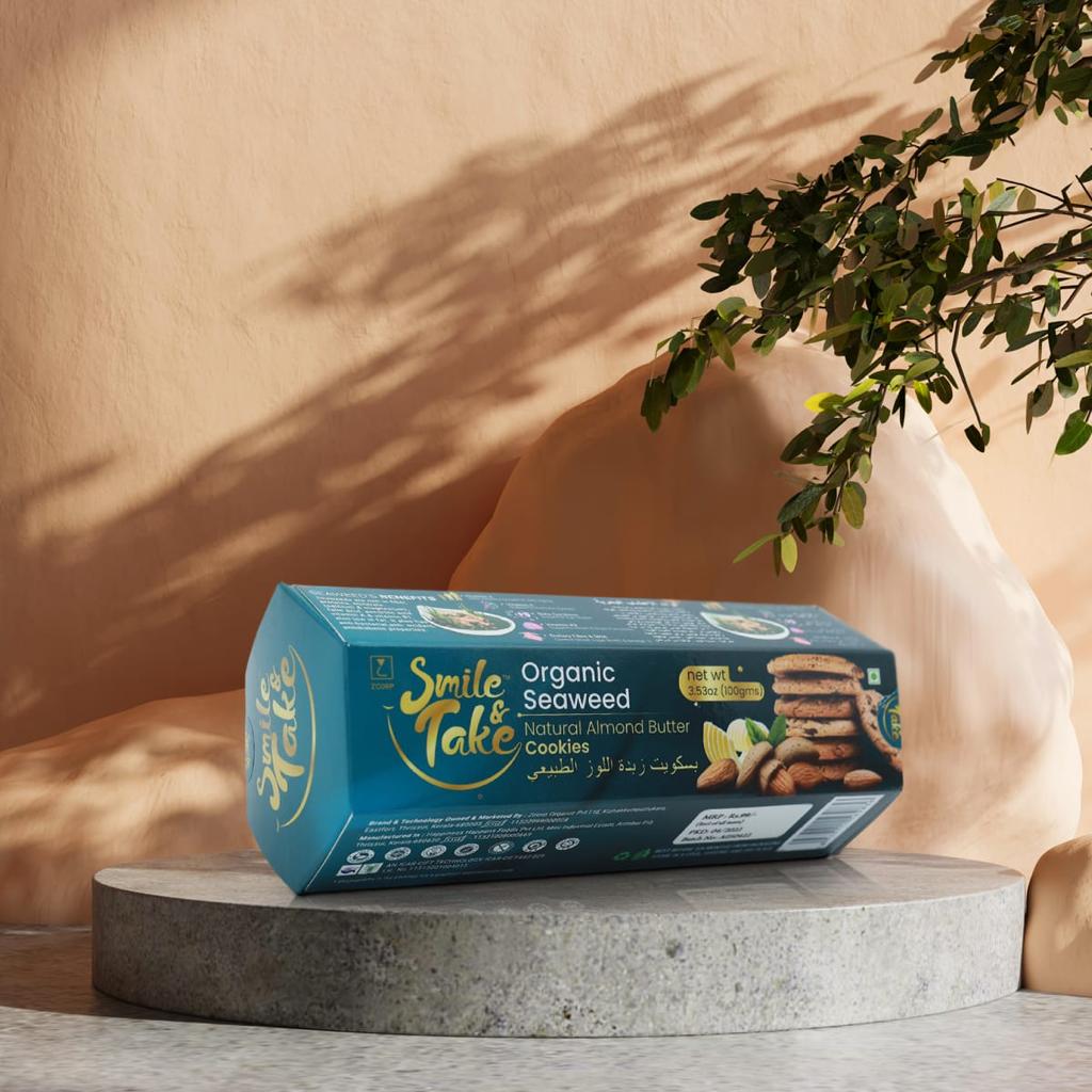 Product Image: SMILE & TAKE organic seaweed almond butter cookies